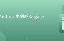 如何在Android中刷新RecyclerView