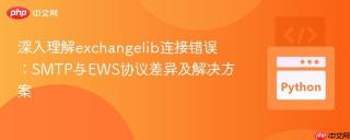 深入理解exchangelib连接错误：SMTP与EWS协议差异及解决方案