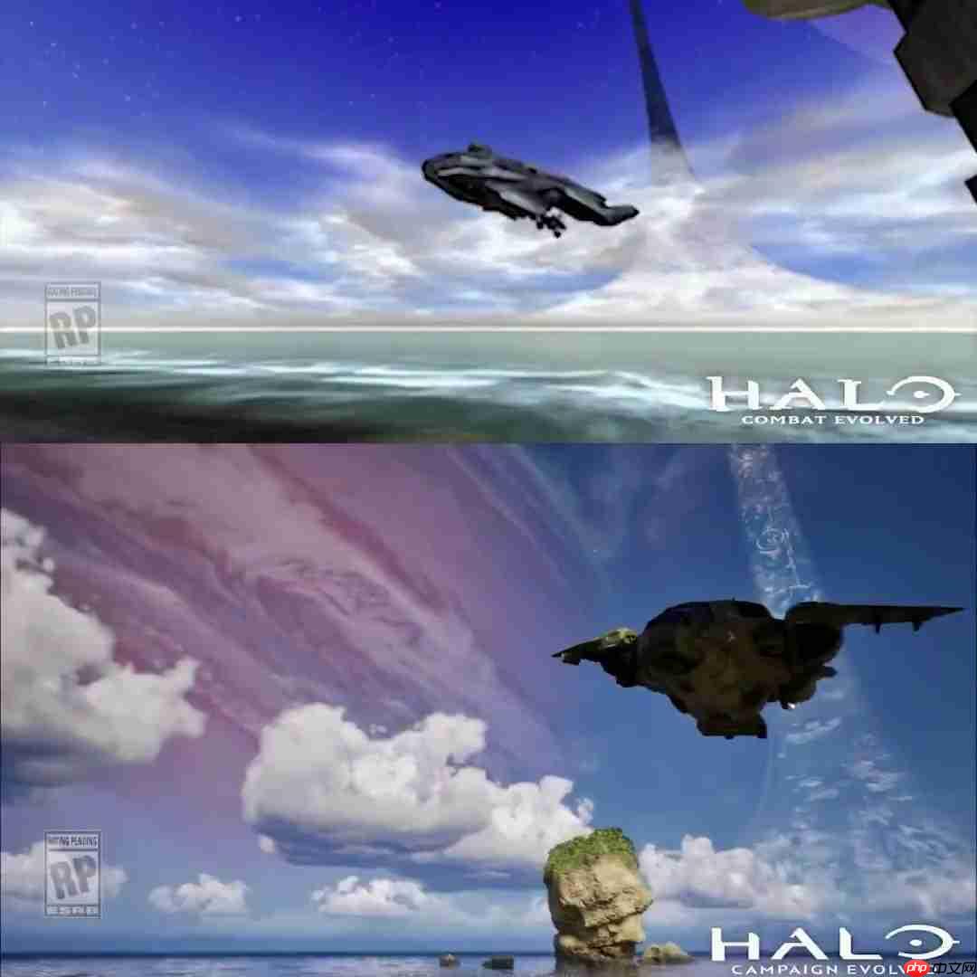 《光环:战役进化》《光环:战斗进化》画面对比