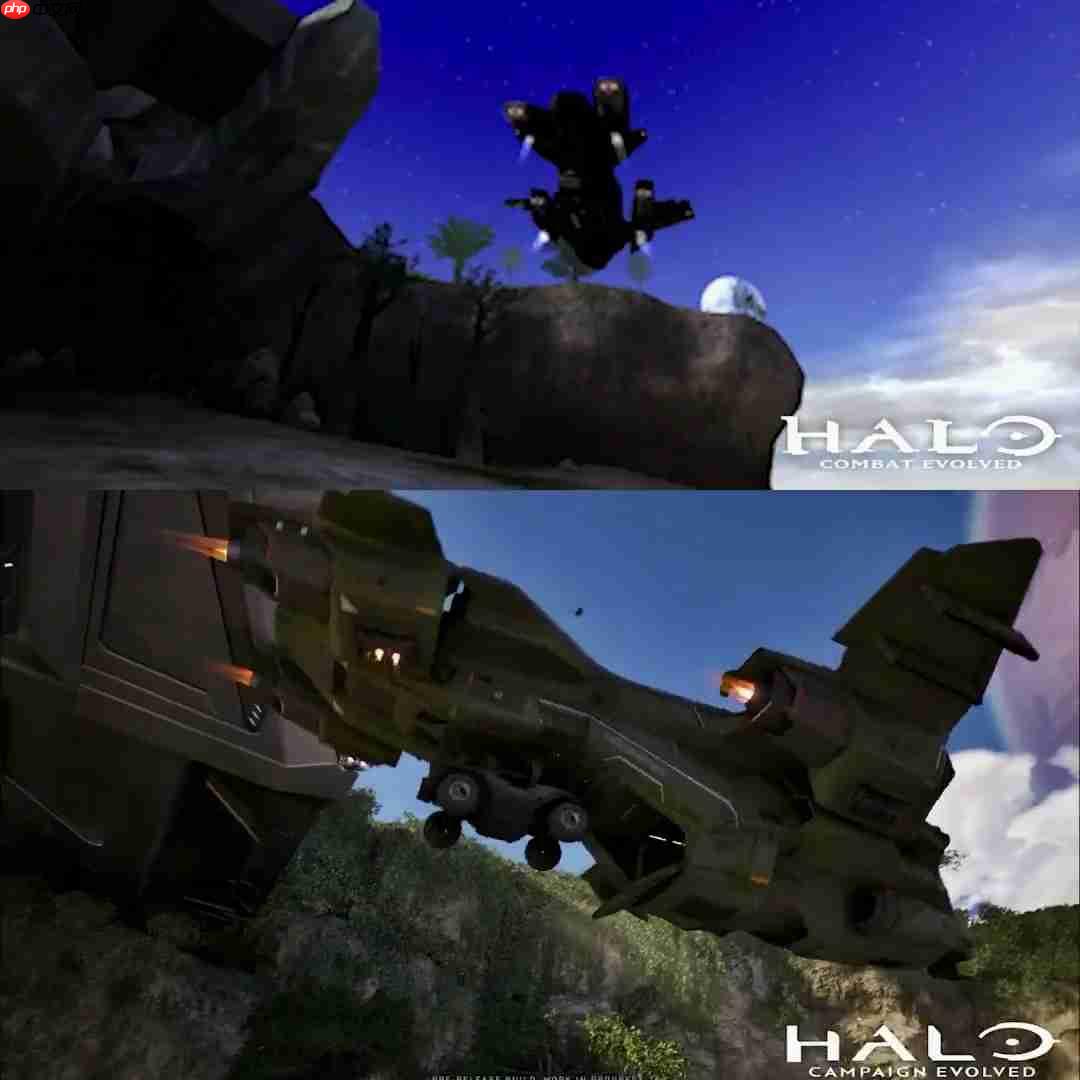 《光环:战役进化》《光环:战斗进化》画面对比