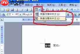 如何进行WORD繁体字转换