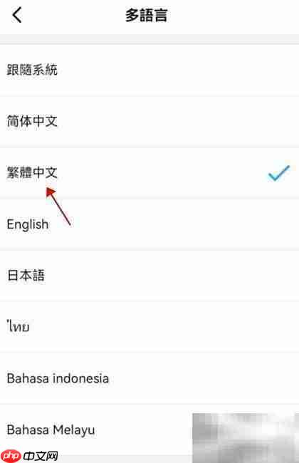 钉钉繁体中文设置方法