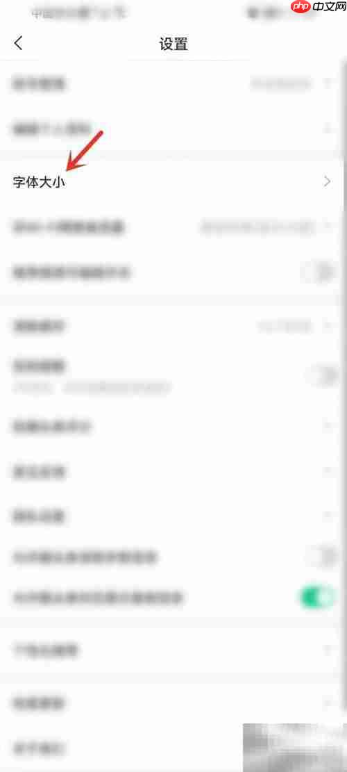 趣头条字体设置方法