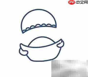 可爱财神简笔画教程