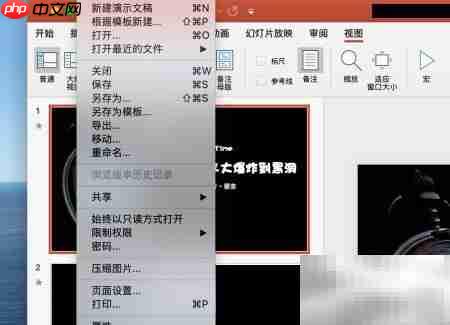 Mac版PPT导出MP4教程