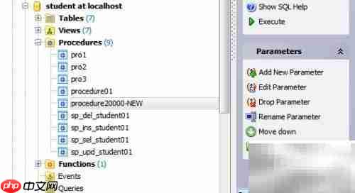 Maestro修改存储过程名