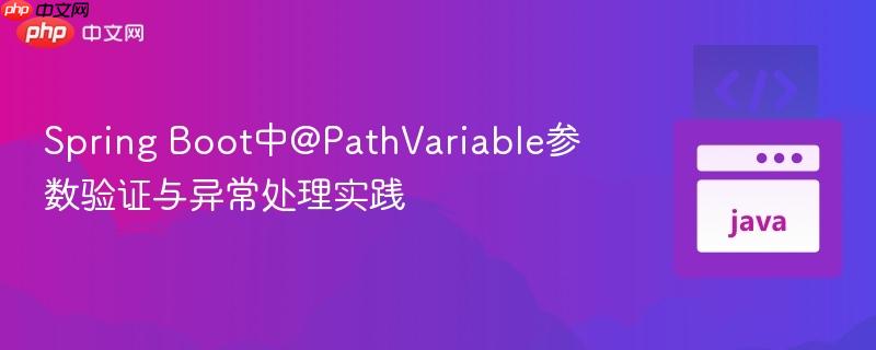 Spring Boot中@PathVariable参数验证与异常处理实践