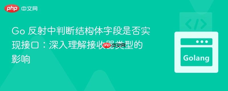 Go 反射中判断结构体字段是否实现接口:深入理解接收器类型的影响