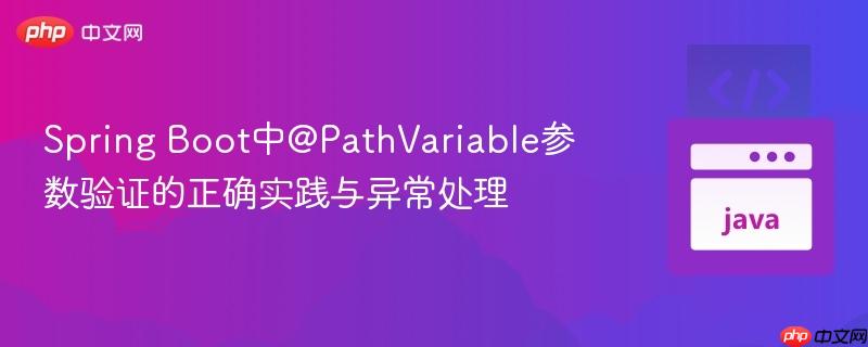 Spring Boot中@PathVariable参数验证的正确实践与异常处理