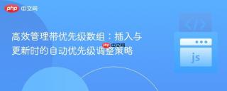 高效管理带优先级数组:插入与更新时的自动优先级调整策略