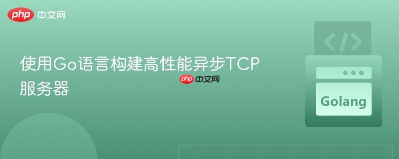 使用Go语言构建高性能异步TCP服务器