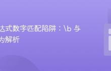 正则表达式数字匹配陷阱:\b 与回溯行为解析