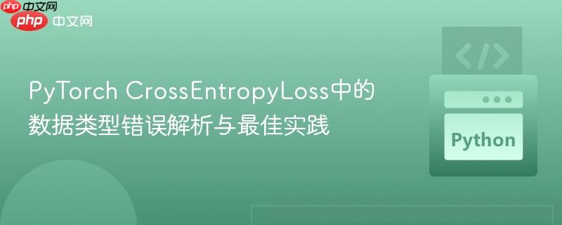 PyTorch CrossEntropyLoss中的数据类型错误解析与最佳实践