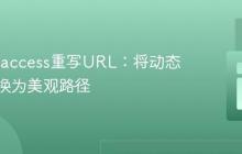 使用.htaccess重写URL:将动态参数转换为美观路径