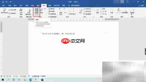 Word翻译功能使用指南