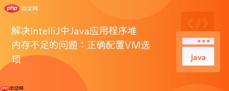 解决IntelliJ中Java应用程序堆内存不足的问题:正确配置VM选项