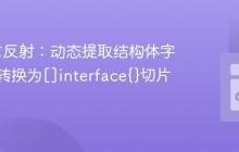 Go语言反射：动态提取结构体字段值并转换为[]interface{}切片