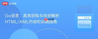 Go语言：高效获取与初步解析HTML/XML内容的实践指南