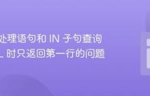 使用预处理语句和 IN 子句查询 MySQL 时只返回第一行的问题