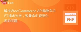 解决WooCommerce API购物车GET请求为空：变量命名规范引发的问题