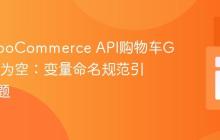 解决WooCommerce API购物车GET请求为空:变量命名规范引发的问题