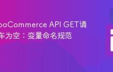 解决WooCommerce API GET请求购物车为空:变量命名规范是关键