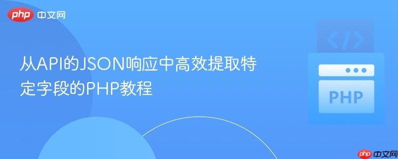 从API的JSON响应中高效提取特定字段的PHP教程