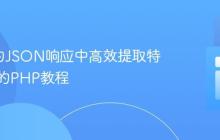 从API的JSON响应中高效提取特定字段的PHP教程