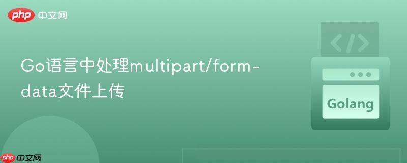 Go语言中处理multipart/form-data文件上传