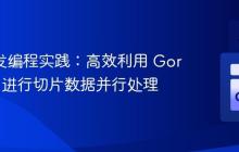 Go 并发编程实践：高效利用 Goroutine 进行切片数据并行处理