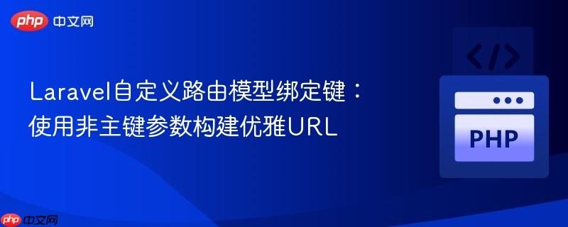 Laravel自定义路由模型绑定键:使用非主键参数构建优雅URL