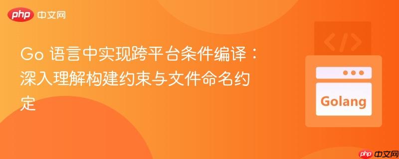 Go 语言中实现跨平台条件编译:深入理解构建约束与文件命名约定