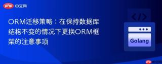 ORM迁移策略：在保持数据库结构不变的情况下更换ORM框架的注意事项