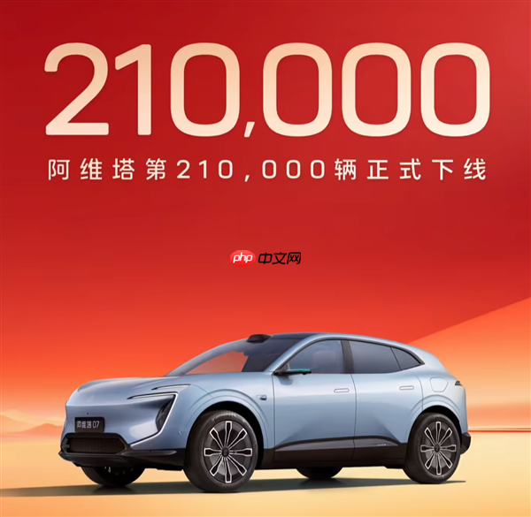 长安+华为+宁德时代发力!阿维塔21万辆整车下线 连续7月销量破万