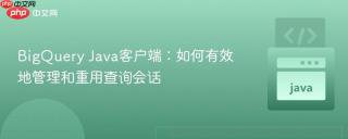 BigQuery Java客户端：如何有效地管理和重用查询会话