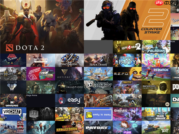 看看你的最爱有多大 开源神器一键生成Steam库存拼贴图：玩得越久图越大！