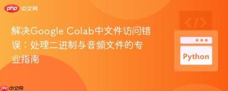 解决Google Colab中文件访问错误：处理二进制与音频文件的专业指南