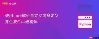 使用Lark解析自定义消息定义并生成C++结构体