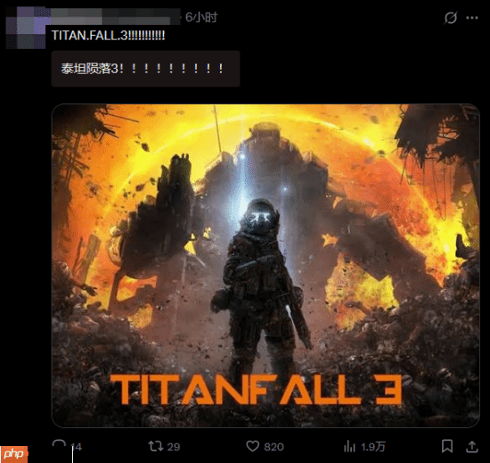 TGA调查玩家梦想续作：《半条命3》、《泰坦陨落3》、《血源2》等