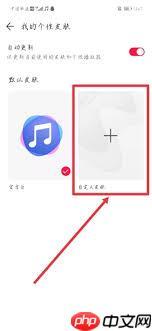 华为音乐怎么设置自定义皮肤