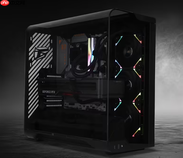 七彩虹iGame C25A VORTEX ATX机箱首发699元:内置风机 瀑布曲面玻璃