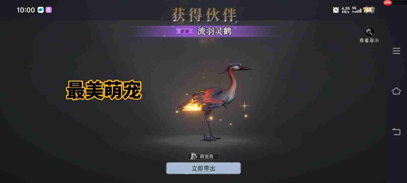 荒原曙光流羽灵鹤捕捉指南