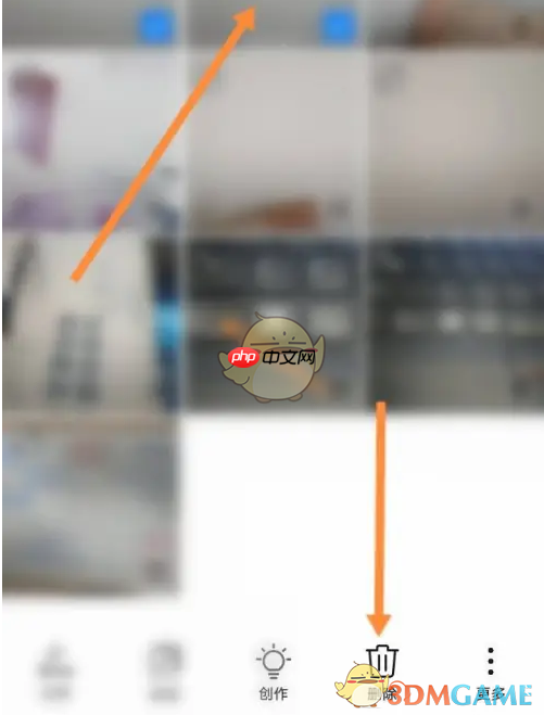 《水印相机》删除照片方法