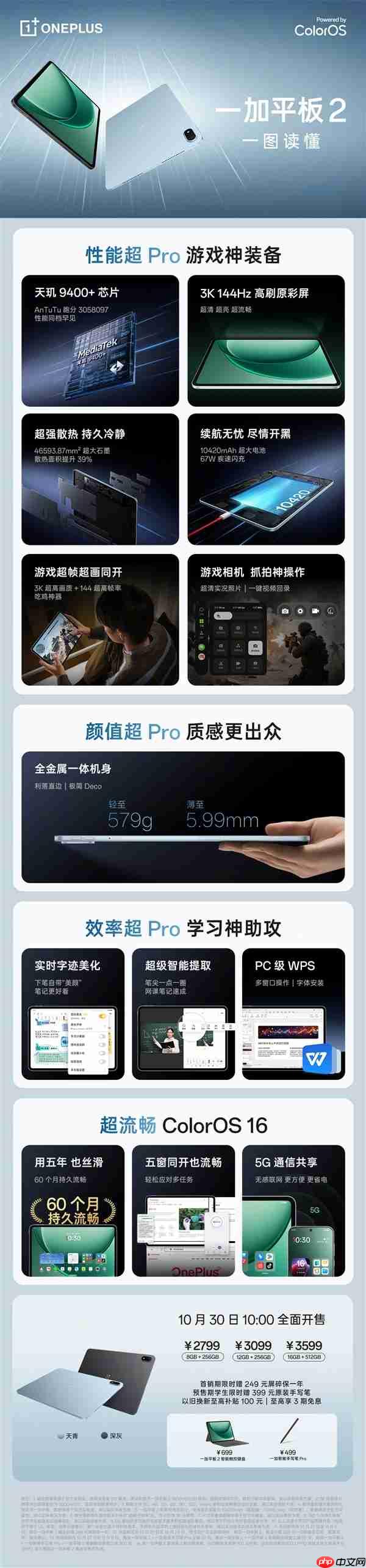 2799元起!一加平板2发布:3K LCD屏+天玑9400+