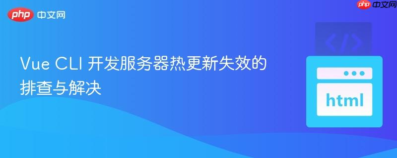 Vue CLI 开发服务器热更新失效的排查与解决