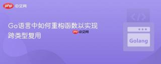 go语言中如何重构函数以实现跨类型复用
