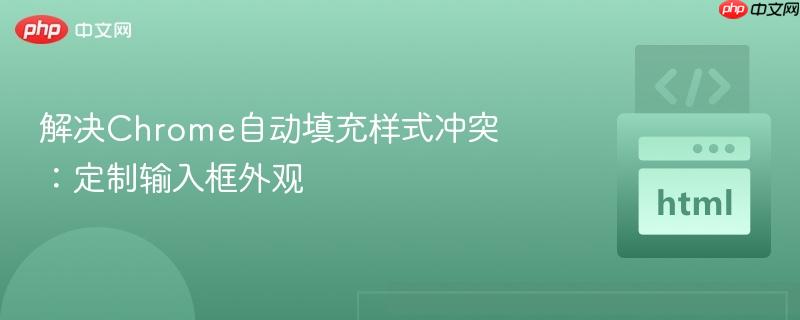 解决Chrome自动填充样式冲突:定制输入框外观