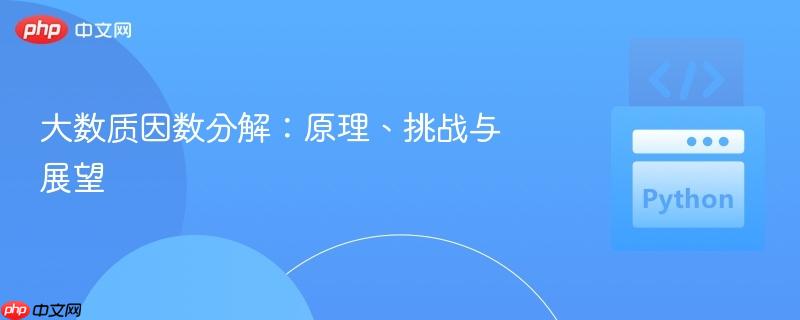 大数质因数分解:原理、挑战与展望 大数质因数分解:原理、挑战与展望