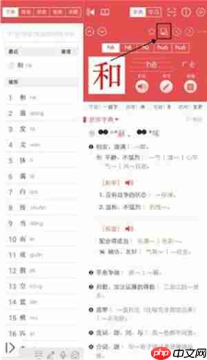 新华字典app使用教程