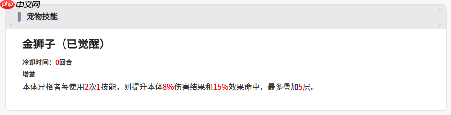 《伊瑟》金狮子介绍